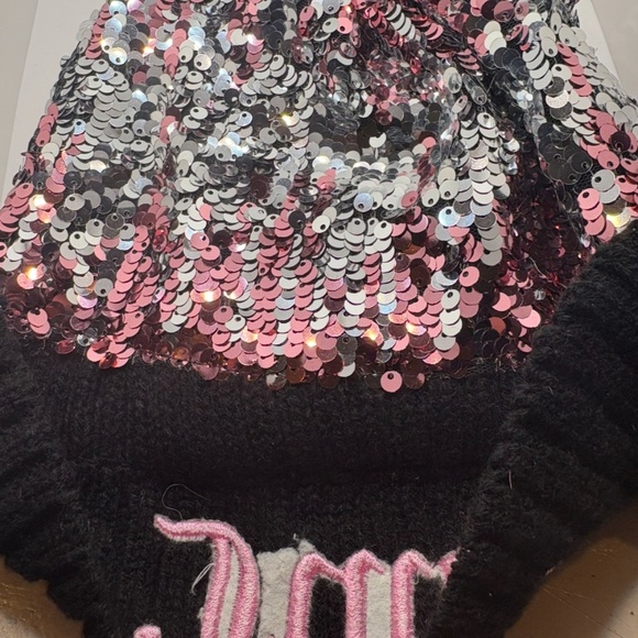 Juicy Couture kids sequin beanie, one size - Picture 5 of 10